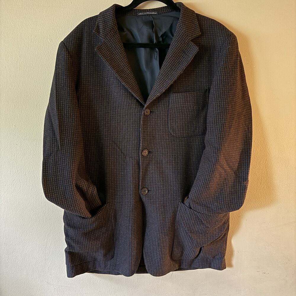 Sprezzatura Italian Autumn 100% Cashmere Layering Ermenegildo Zegna Blazer 48 US